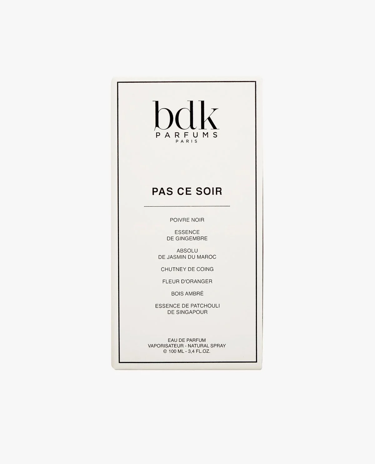 PAS CE SOIR - Eau De Parfum | BDK Parfums Paris