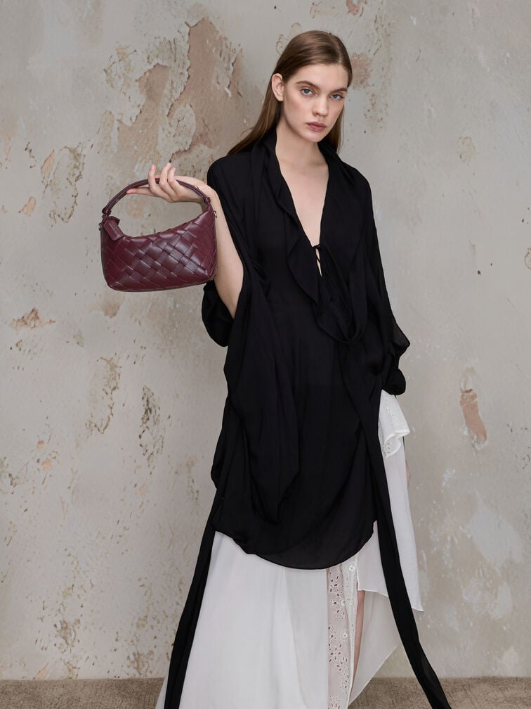 Ivette Woven Shoulder Bag