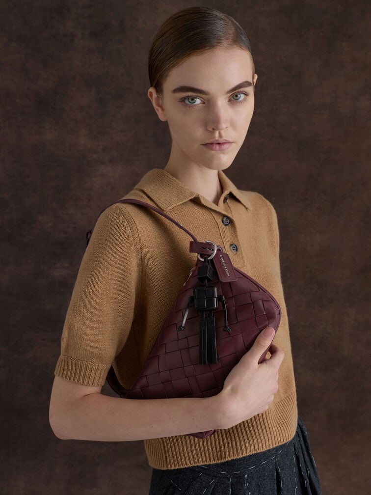 Ivette Woven Shoulder Bag