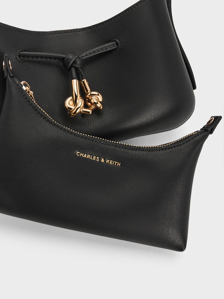 Mila Recycled Suede Shoulder Bag