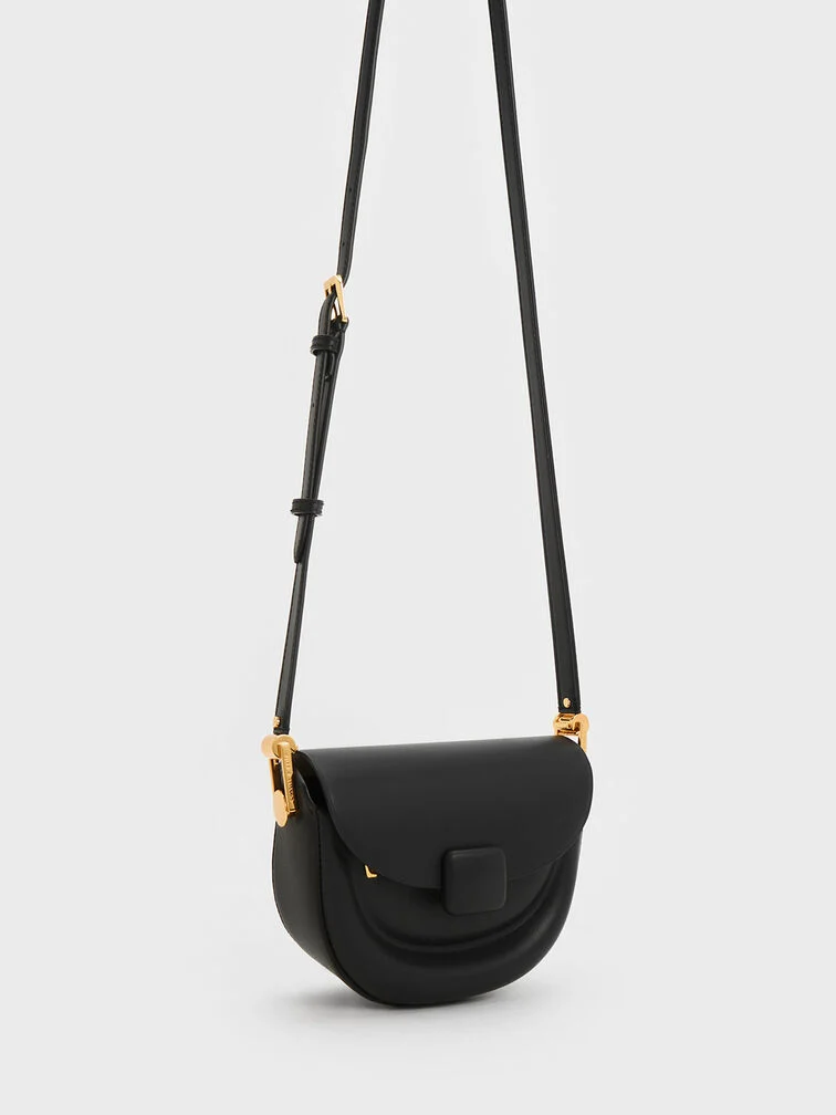Koa Half-Moon Saddle Bag