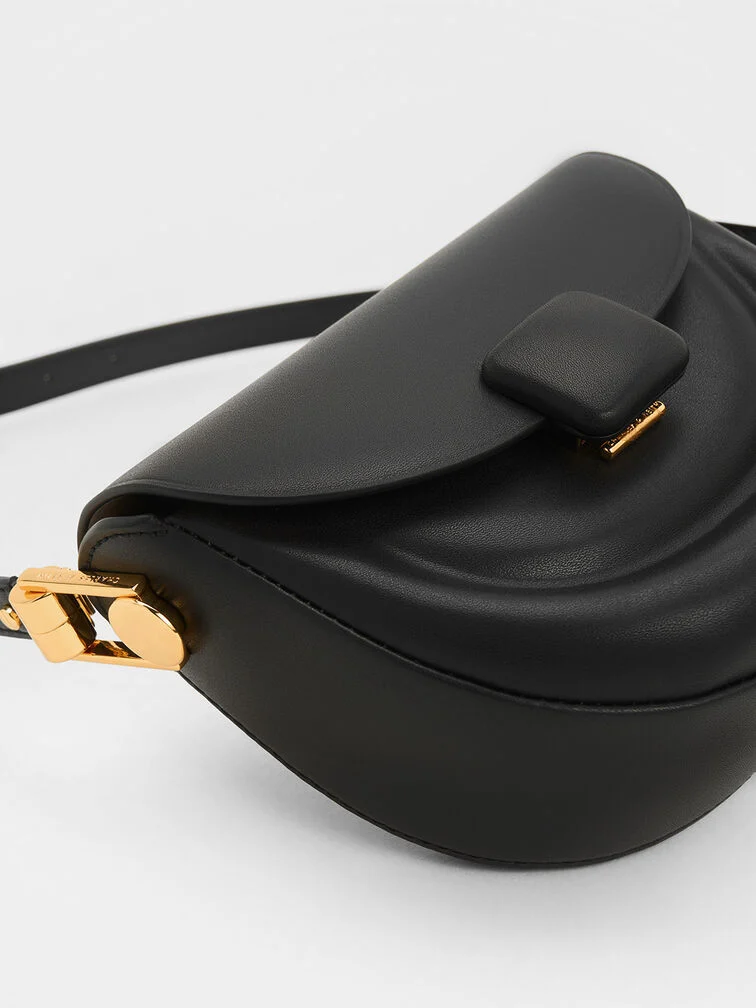 Koa Half-Moon Saddle Bag