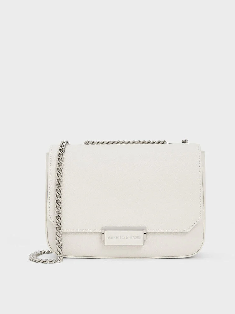 Chain Strap Square Bag