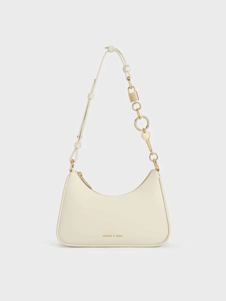 Lock & Key Chain Shoulder Bag