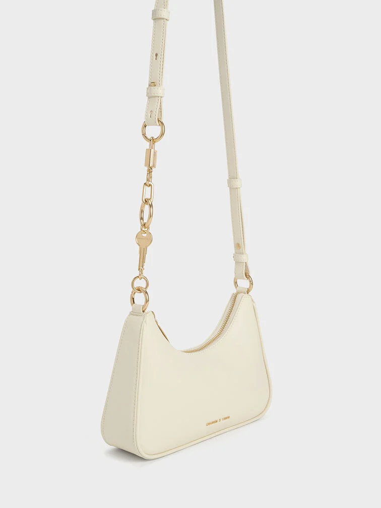 Lock & Key Chain Shoulder Bag