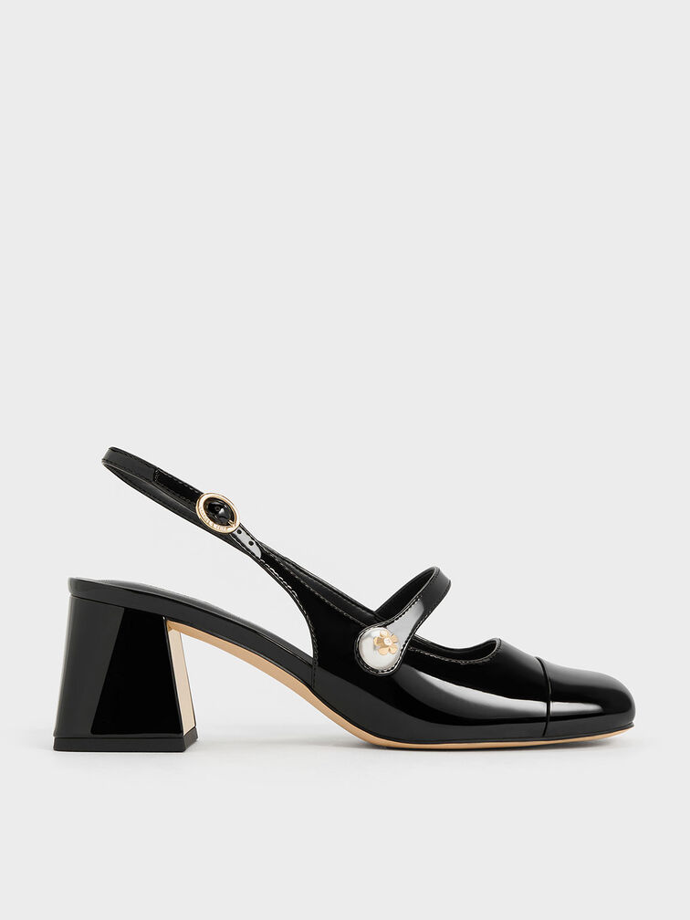 Aeryn Pearl-Embellished Slingback Pumps