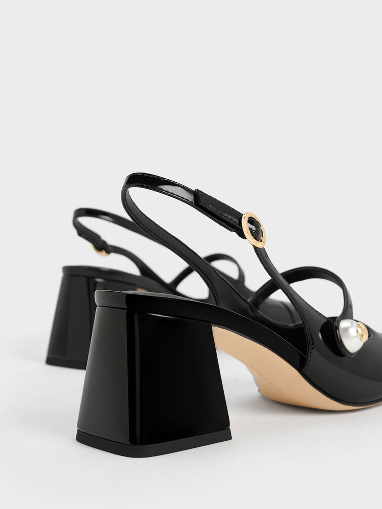 Aeryn Pearl-Embellished Slingback Pumps