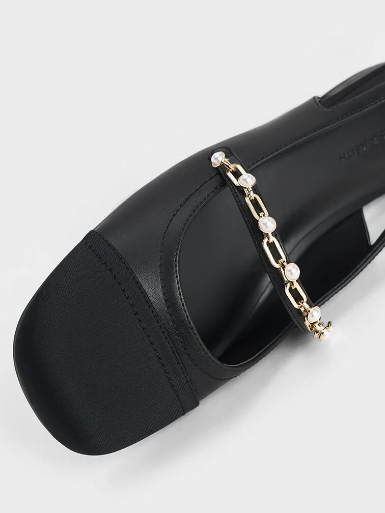Rio Beaded Chain-Link Slingback Flats