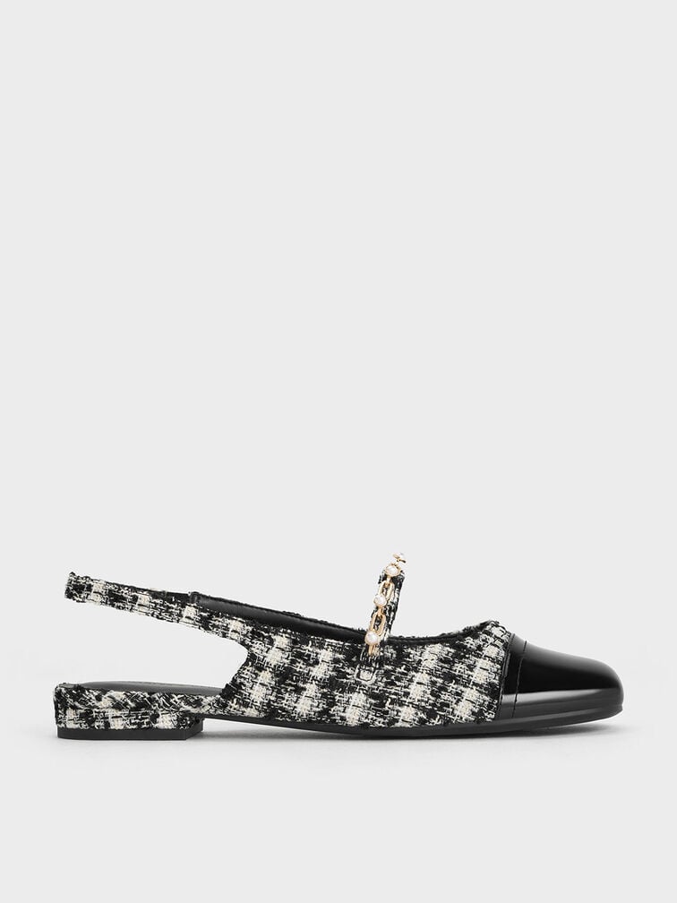 Rio Beaded Chain-Link Slingback Flats