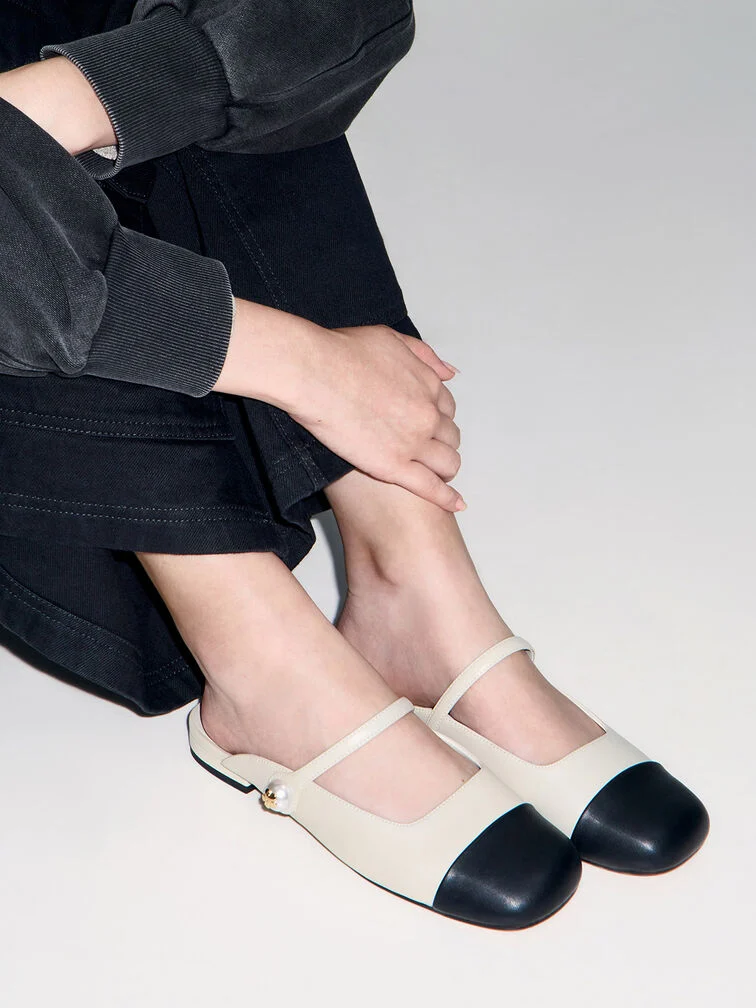 Aeryn Pearl Embellished Flat Mules