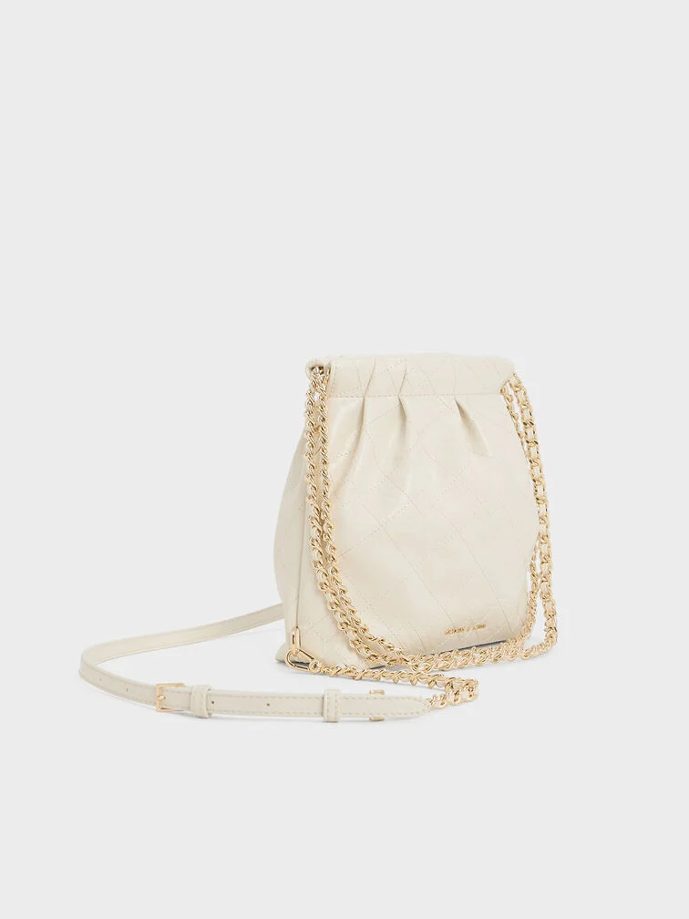 Duo Chain-Handle Two-Way Backpack