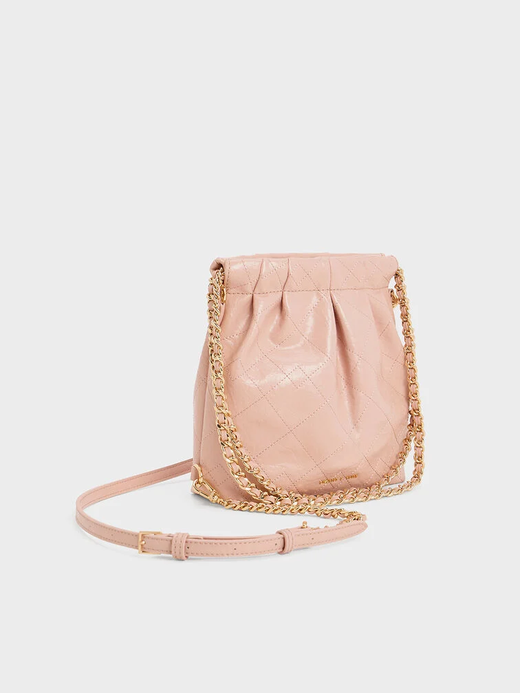 Duo Chain-Handle Two-Way Backpack