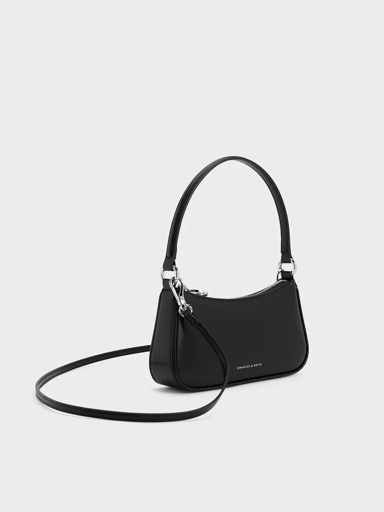 Metallic Curved Square Tote Bag