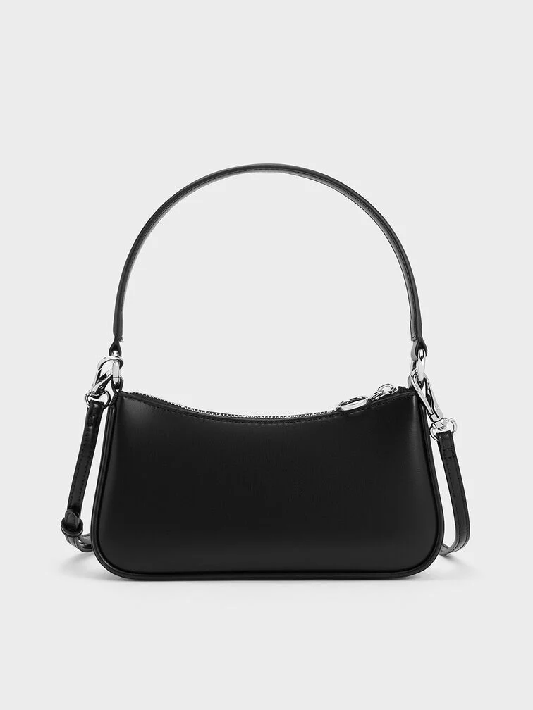 Metallic Curved Square Tote Bag