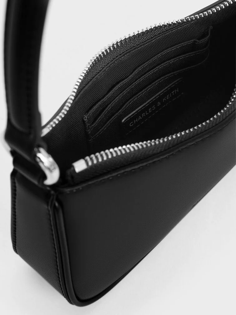 Metallic Curved Square Tote Bag