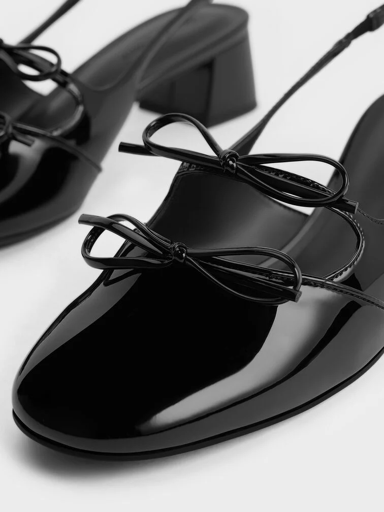 Dorri Double-Bow Slingback Pumps