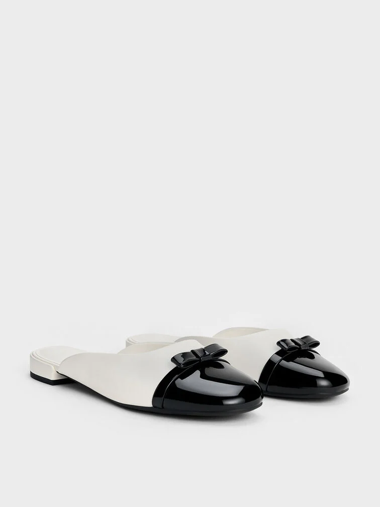Bow Toe-Cap Mule