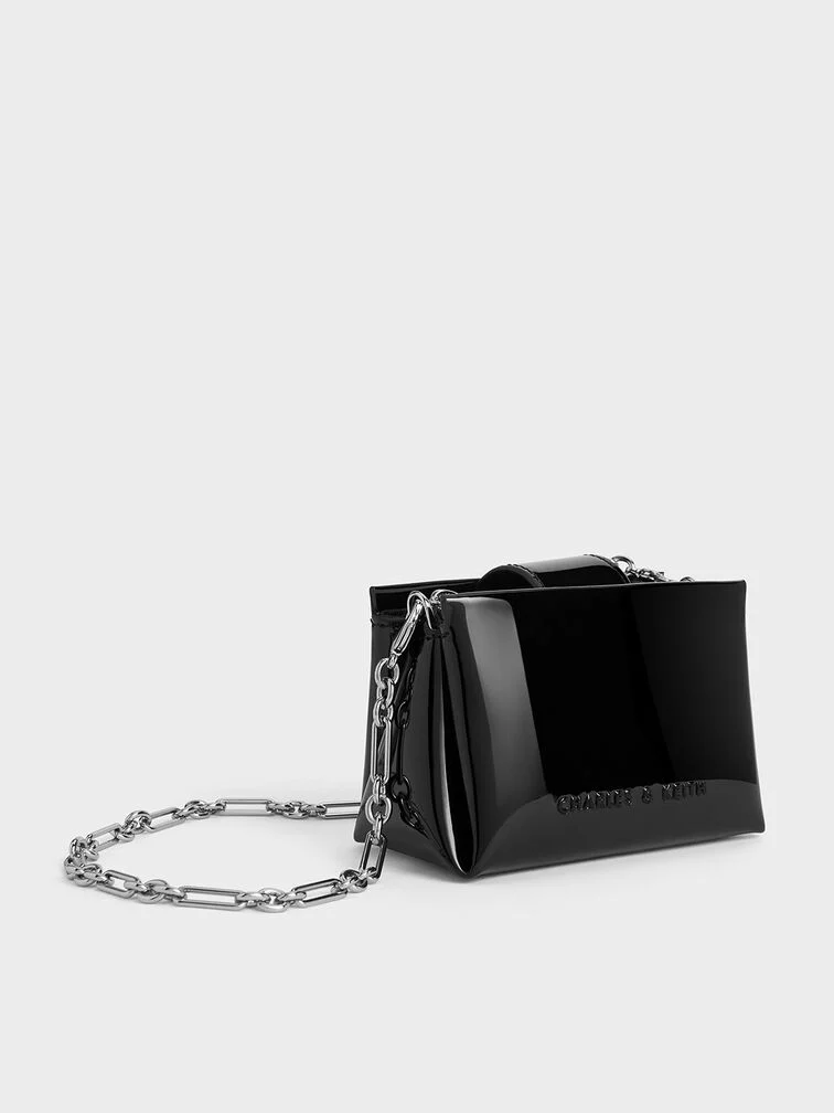 Bosie Metallic Top Handle Pouch