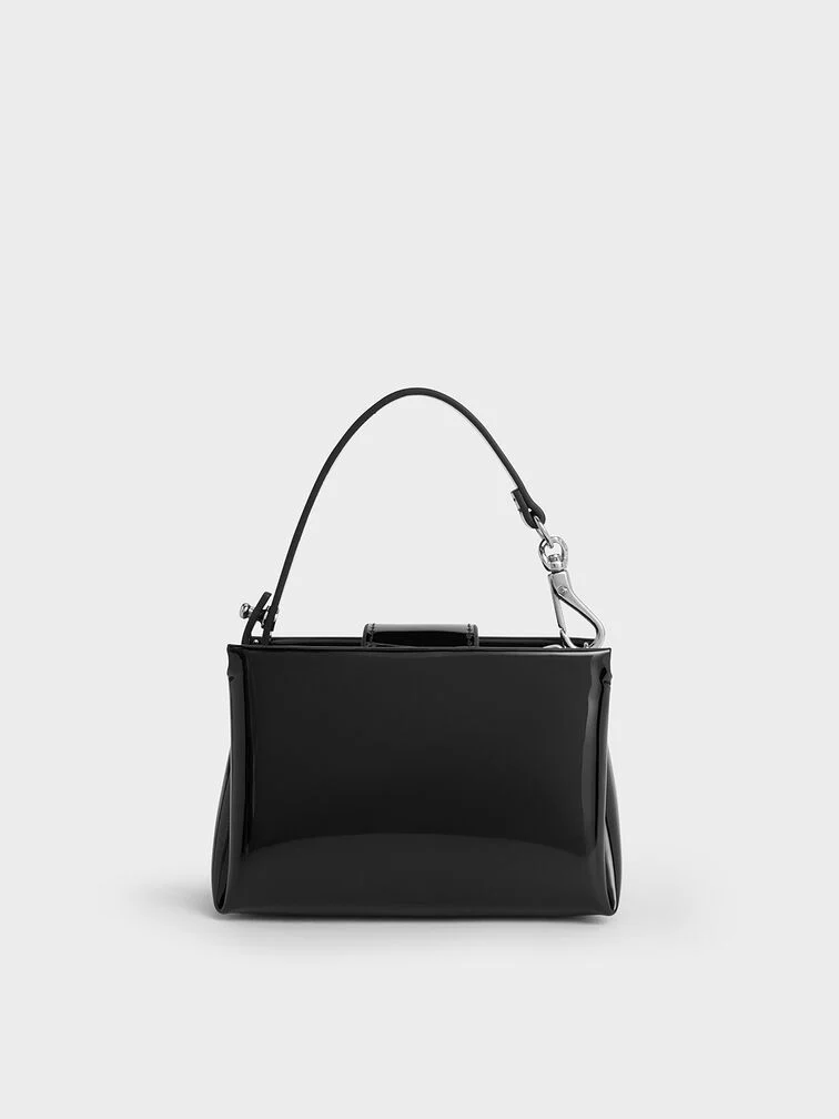 Bosie Metallic Top Handle Pouch