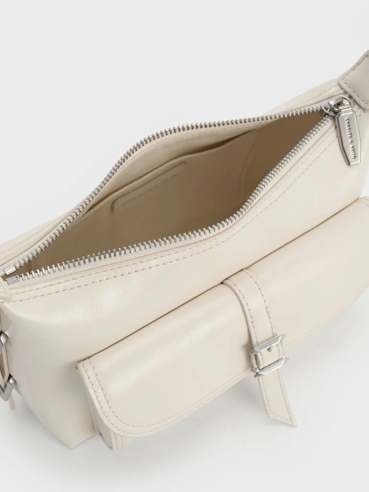 Bryna Belted Hobo Mini Drawstring Bag