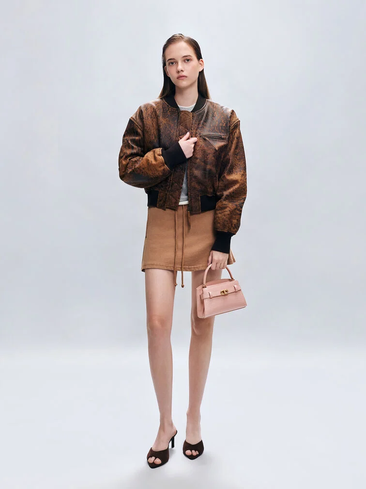 Aubrielle Croc-Effect Top Handle Bag