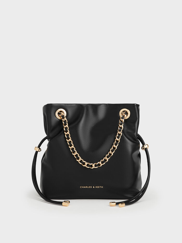 Arya Braided-Strap Double-Handle Crossbody Bag