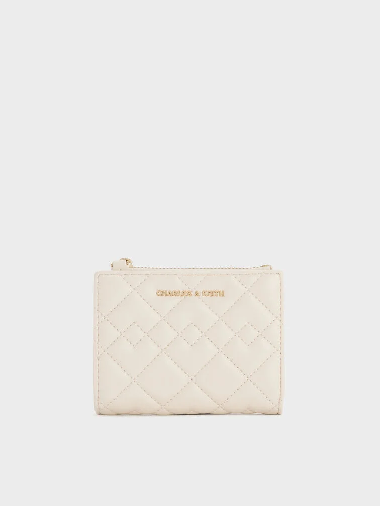 Duo Metallic Quilted Short Wallet