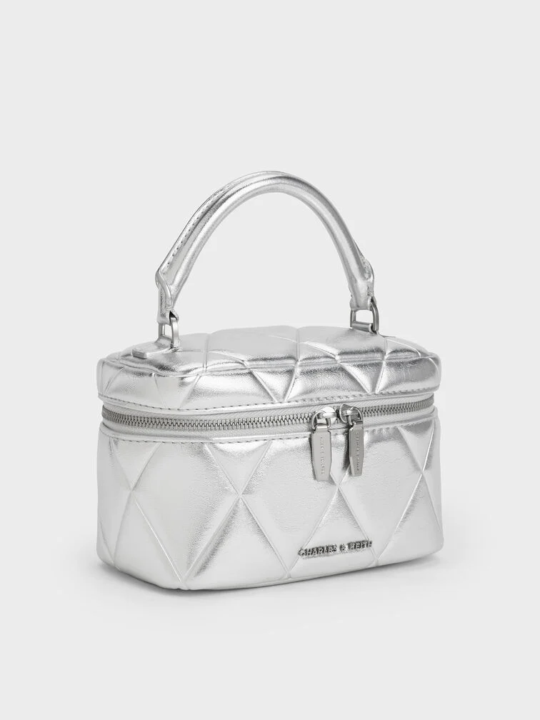 Arwen Quilted Top Handle Vanity Bag