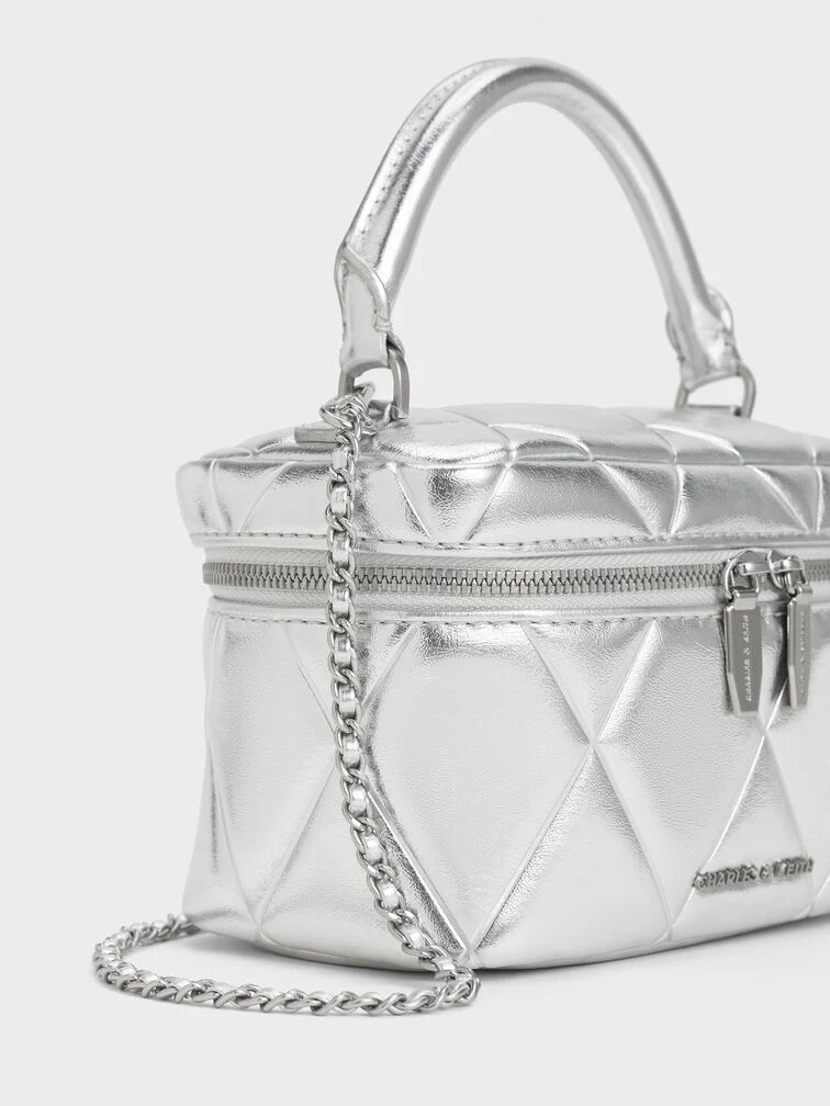 Arwen Quilted Top Handle Vanity Bag