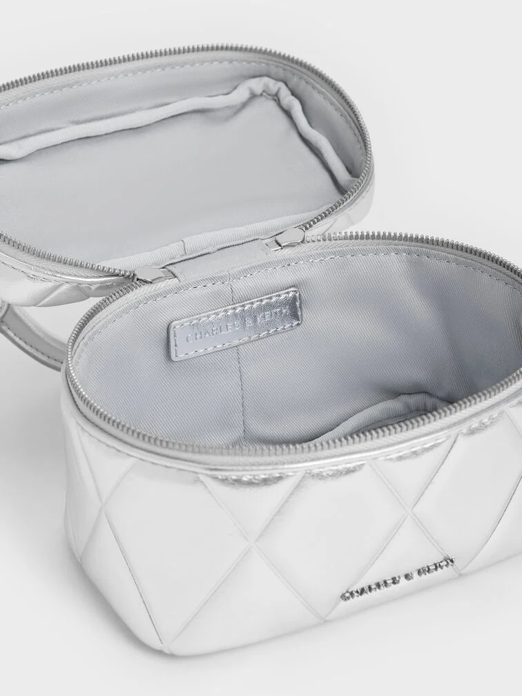 Arwen Quilted Top Handle Vanity Bag