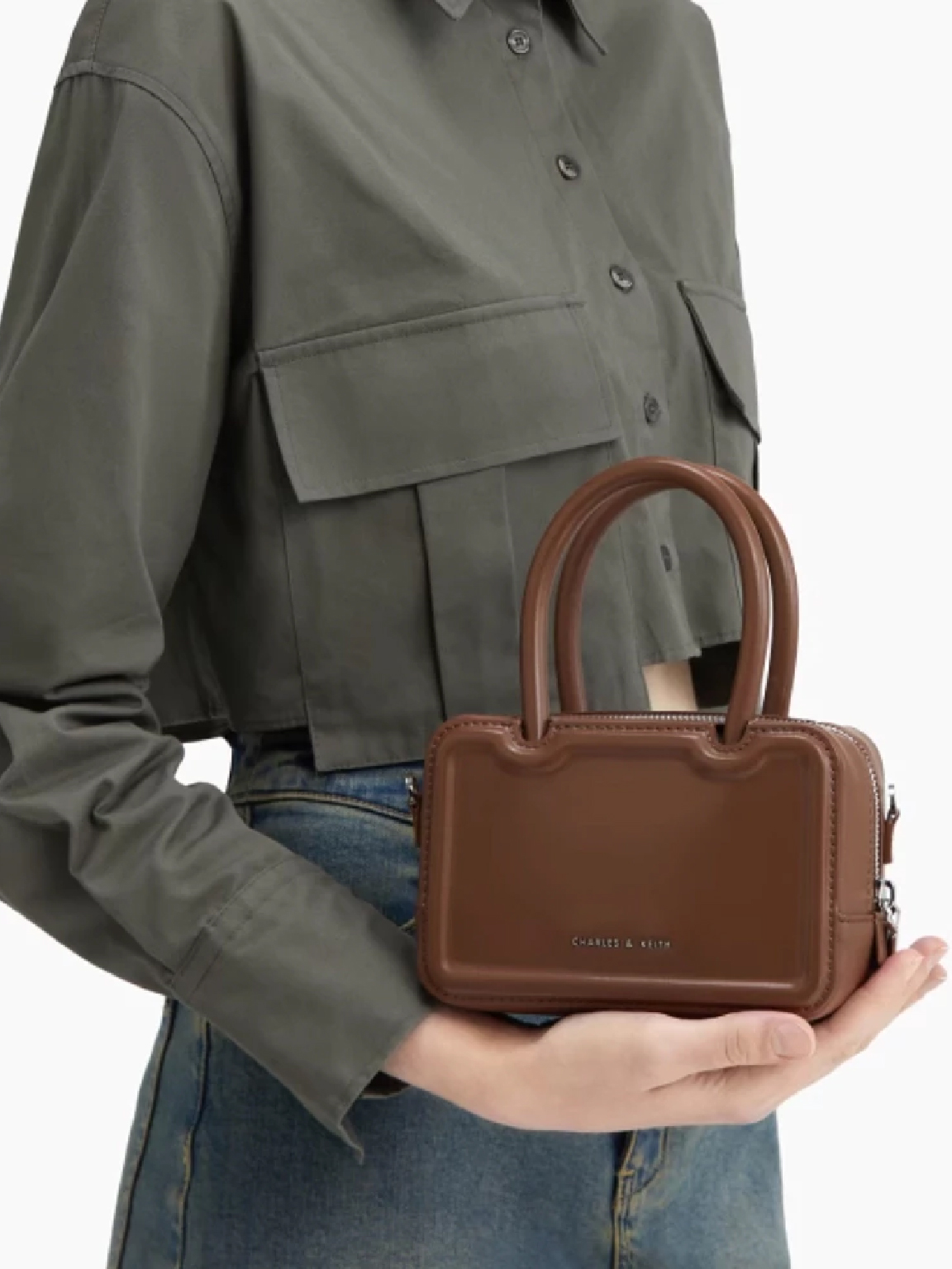 Perline Long Square Tote Bag