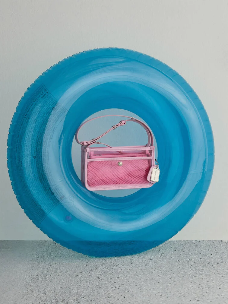 Norah See-Through Mesh Shoulder Bag