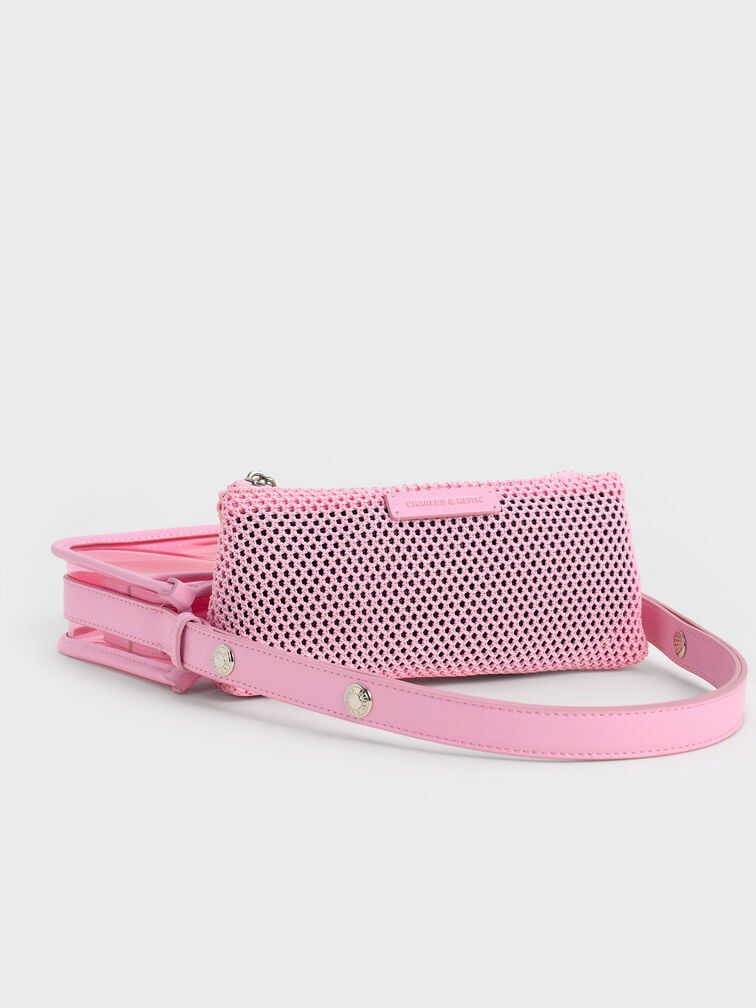 Norah See-Through Mesh Shoulder Bag