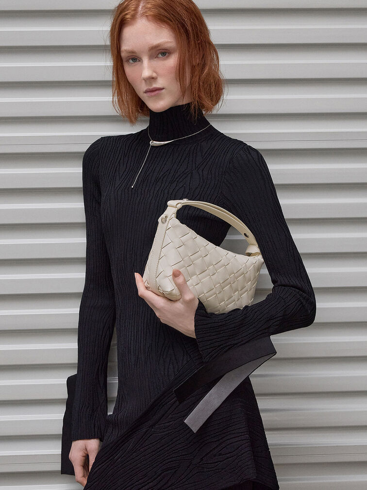 Ivette Woven Shoulder Bag