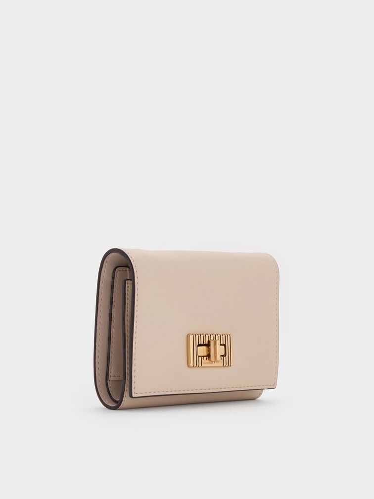 Edna Turn-Lock Knotted-Strap Wallet