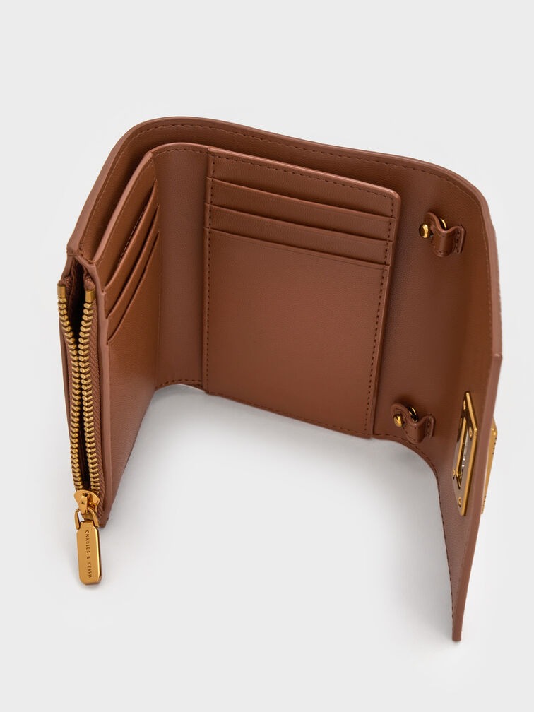 Edna Turn-Lock Knotted-Strap Wallet