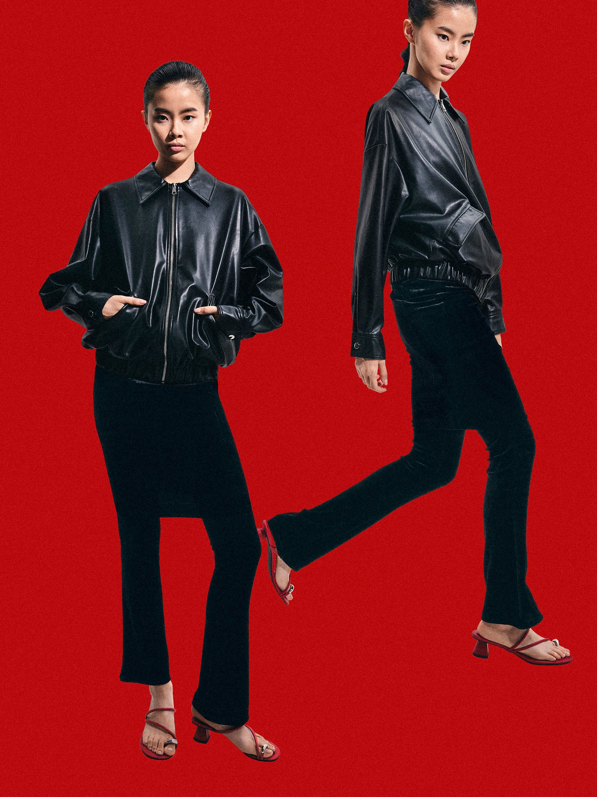 Metallic-Accent Strappy Toe-Ring Heeled Sandals