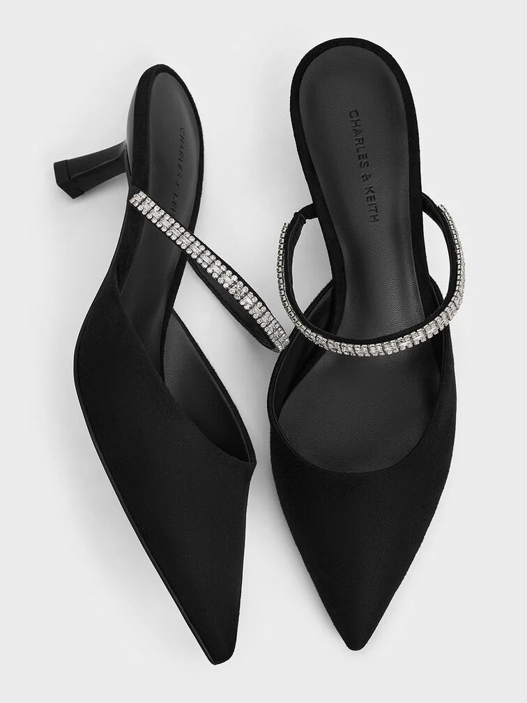 Ambrosia Pointed Toe High Heel Mules