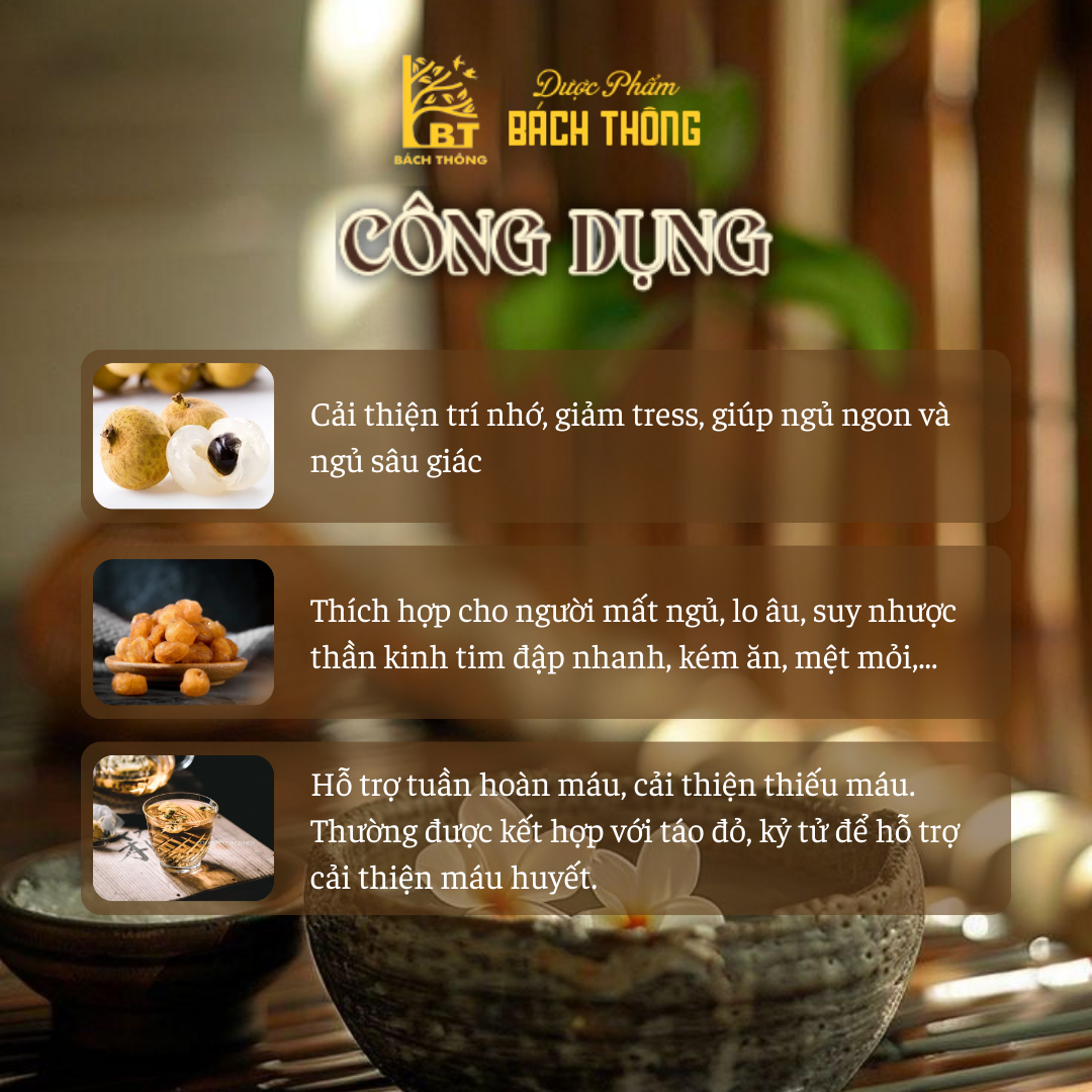 [Túi 500g] Long Nhãn Sấy Khô Tự Nhiên