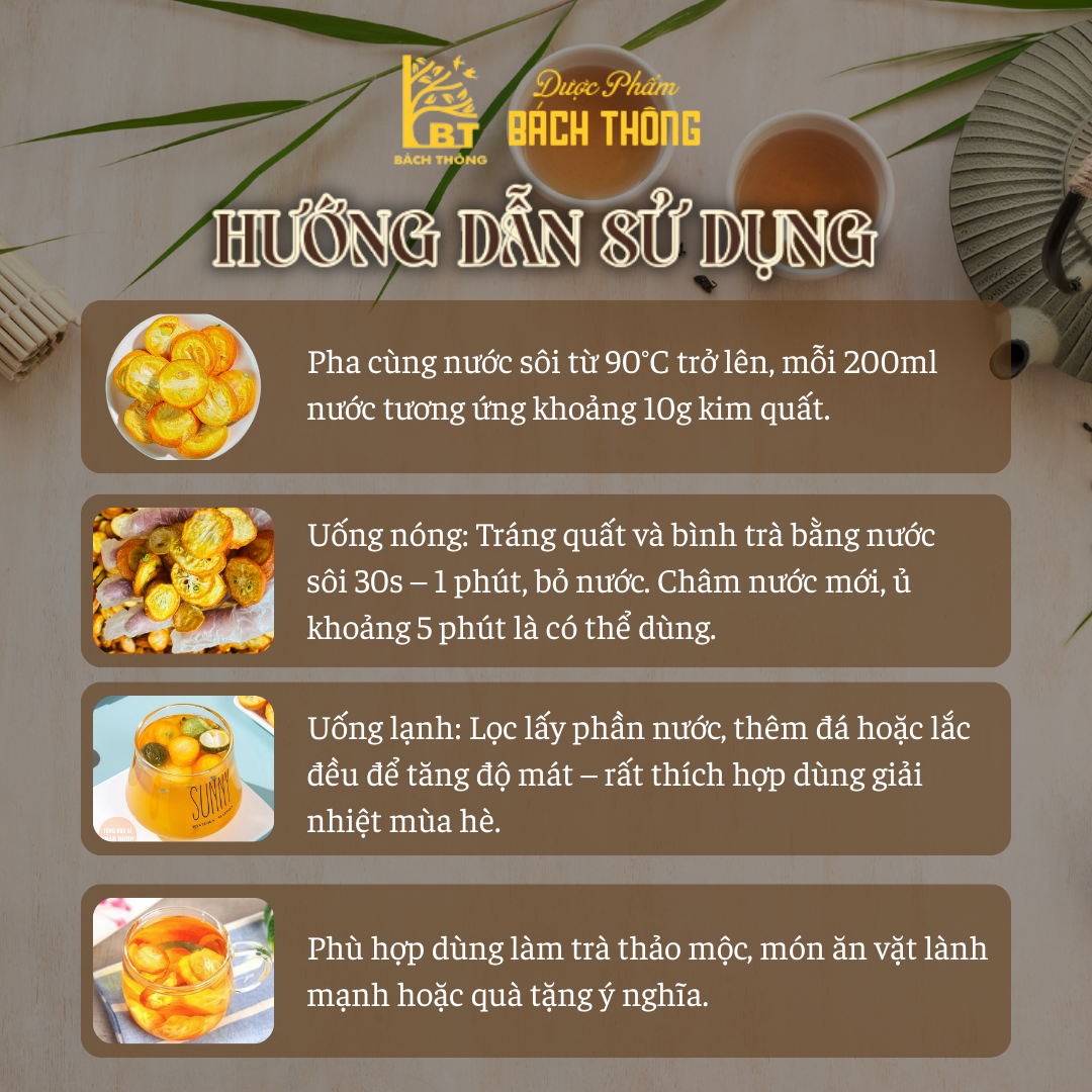 [Hũ Lẻ 80g] Kim Quất Sấy Lạnh - Quất Vàng Sấy Khô
