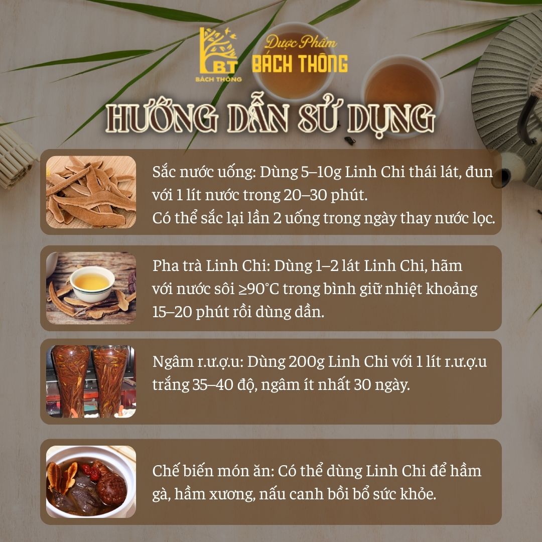 [Túi 100g] Nấm Linh Chi Thái Lát