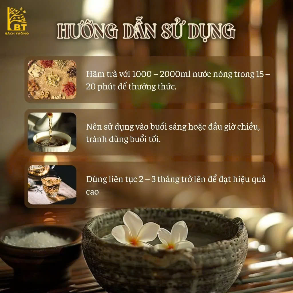 [Túi 30 gói] BT Dưỡng sinh trà 9 vị