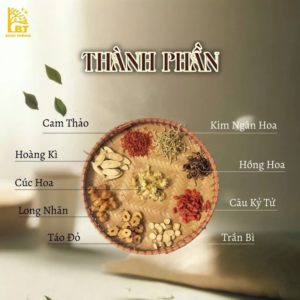 [Hộp 5 gói] BT Dưỡng sinh trà 9 vị