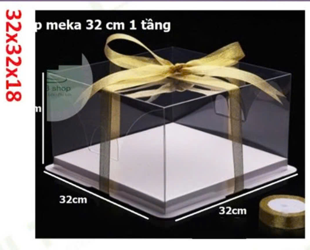 Hộp mica 32x32x18(10 bộ)