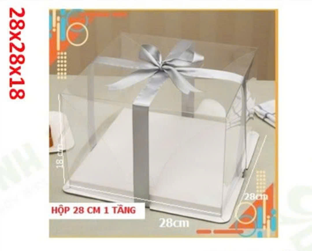Hộp mica 28x28x18(10 bộ)