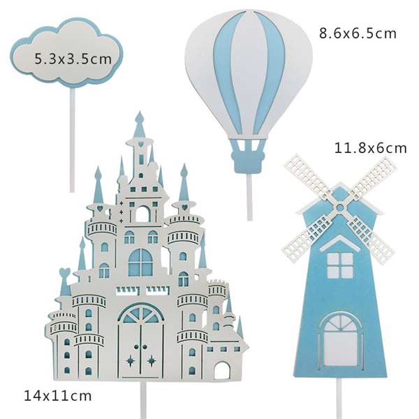 SET Khí cầu,lâu đài 3D