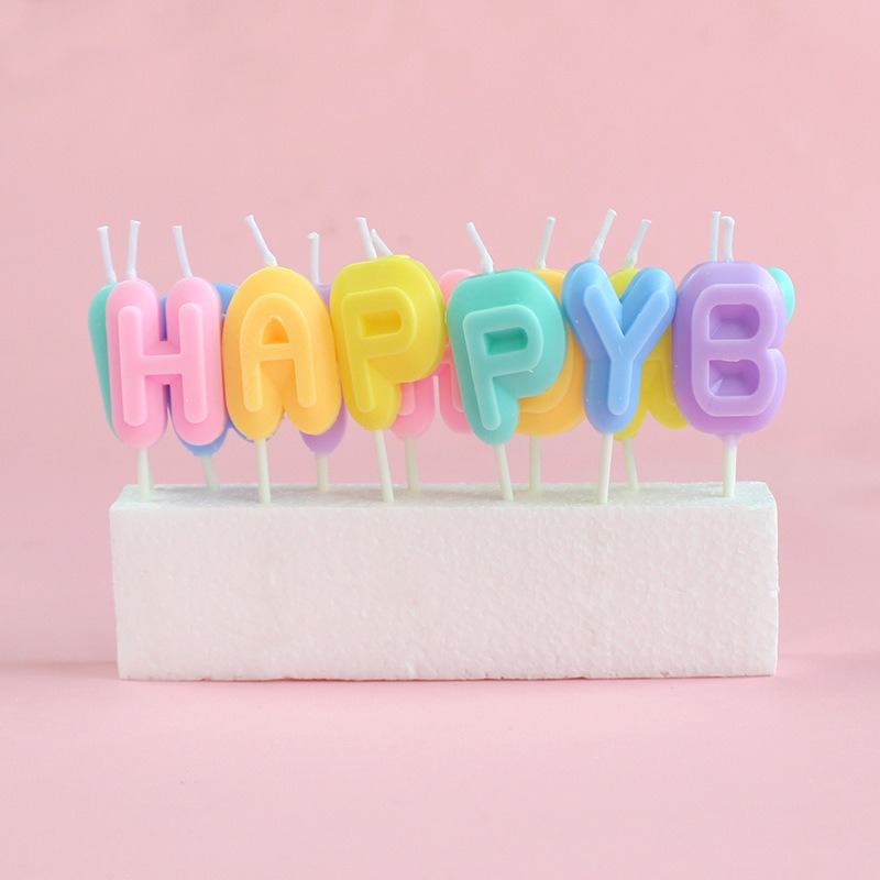 Nến chữ HPBD/ Nhiều màu