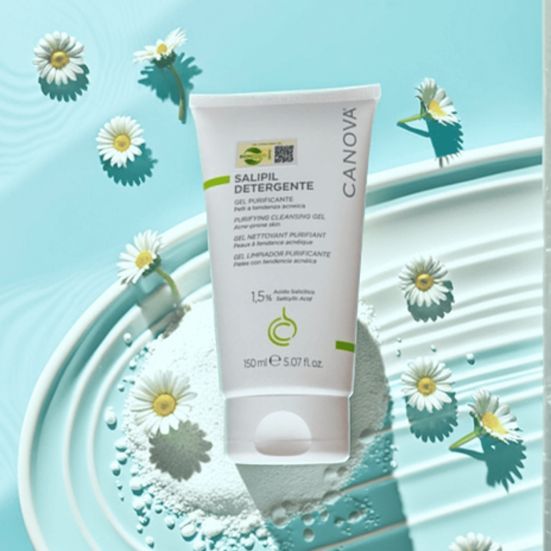 Gel rửa mặt ngừa mụn Canova Salipil Detergente Sifarma giúp loại bỏ bụi bẩn, tế bào chết, làm giảm và ngăn ngừa mụn (150ml)