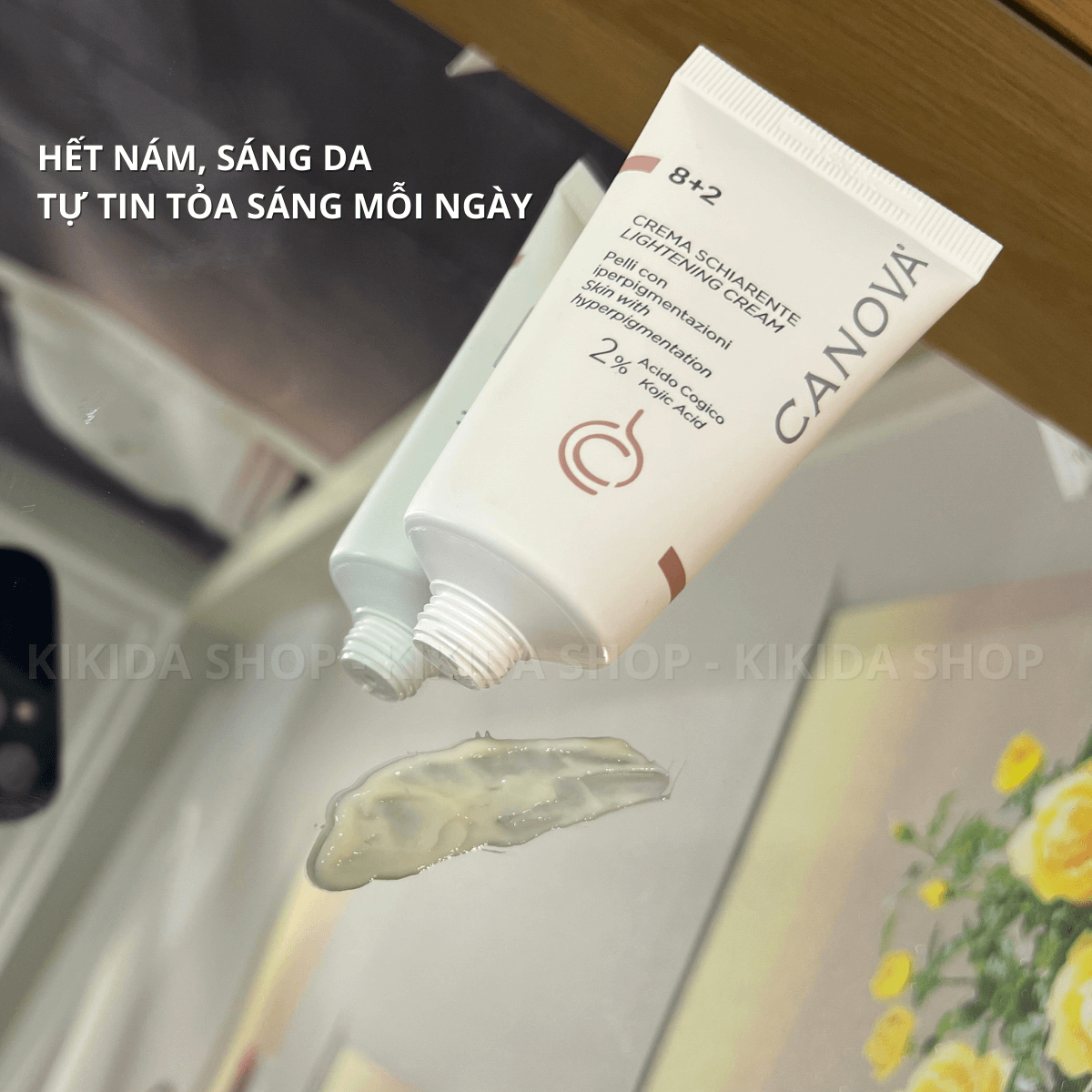 Kem Nám Tàn Nhang CANOVA 8+2 LIGHTENING CREAM Giảm Nám, Tàn Nhang, Điều Trị Tăng Sắc Tố Da, Sáng Da, Dưỡng Da
