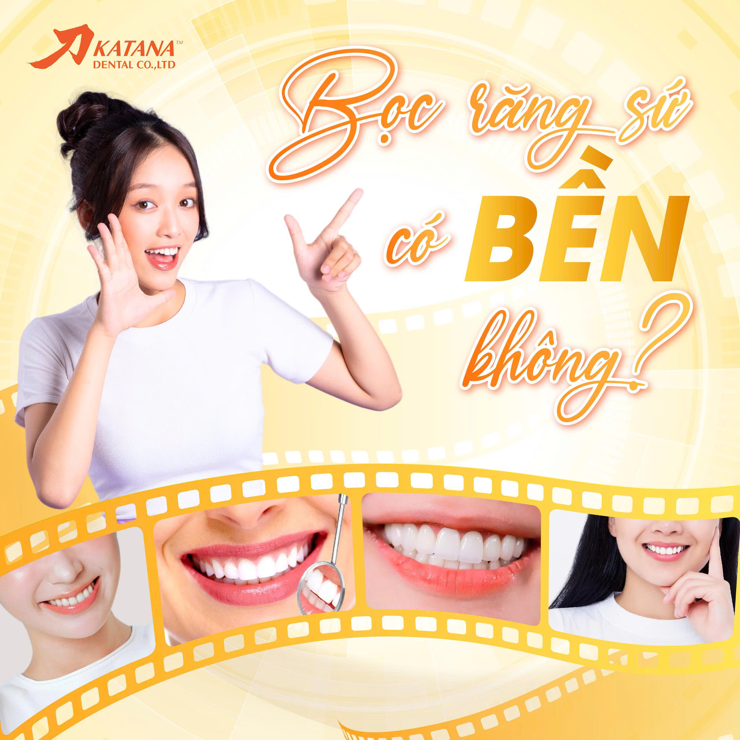 Bọc răng sứ có bền không? Giải đáp độ bền, tuổi thọ và cách giữ răng sứ bền lâu